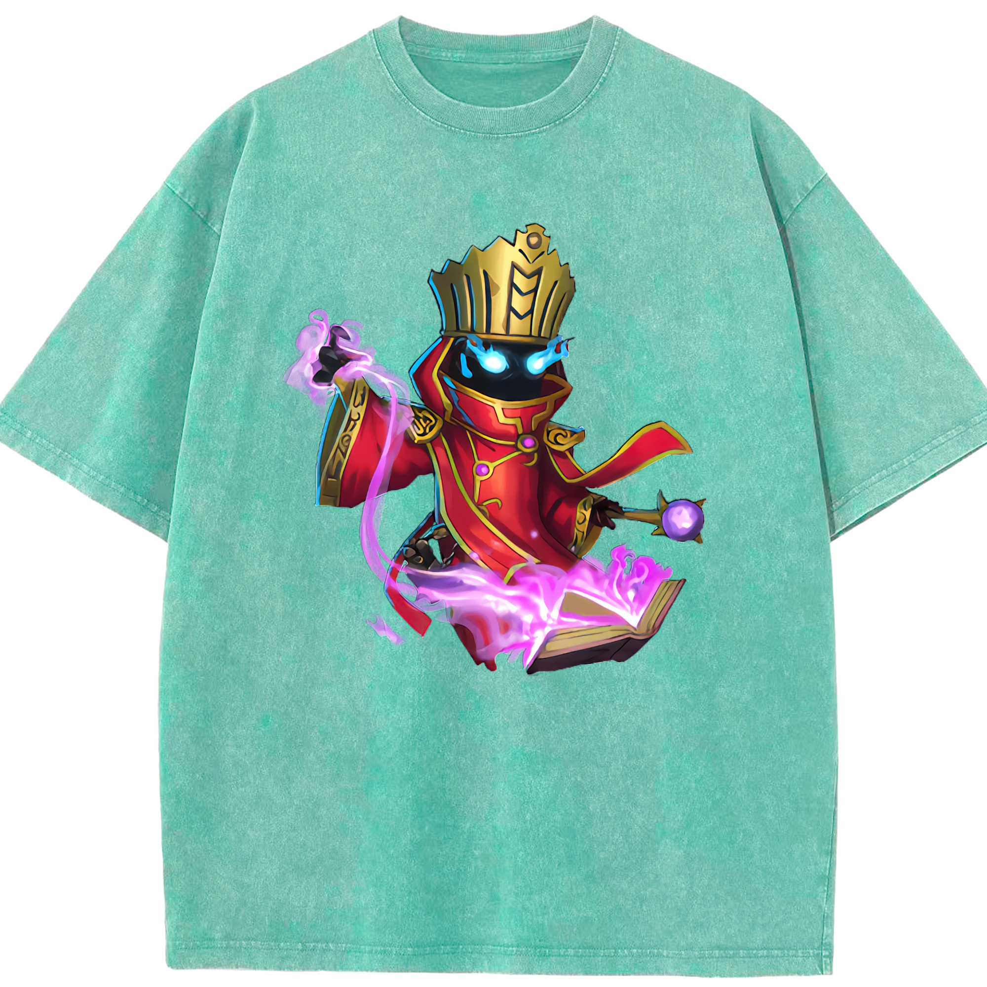 （画像用） リーグ・オブ・レジェンド League of Legends LOL 綿100% ヴィンテージ風 半袖Tシャツ（フロントプリント）